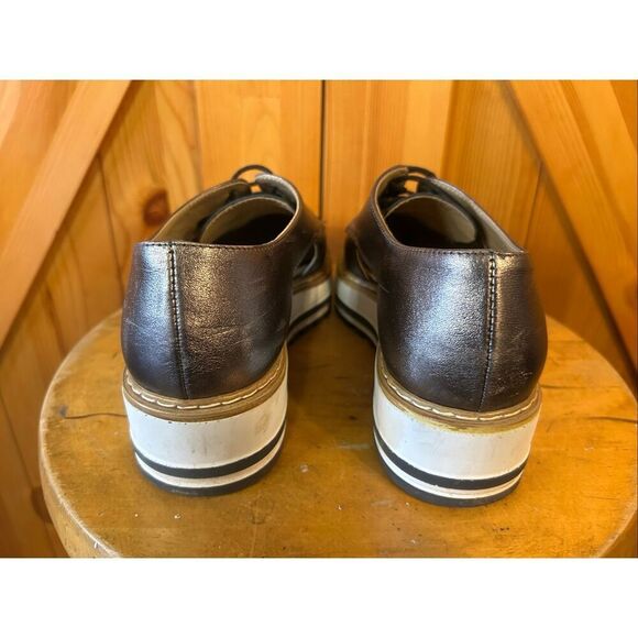 Summit by White Mountain Leather Platform Oxford Brody Metallic EU 37US 6.5-7 - Picture 4 of 10